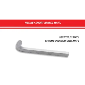 Hex.Key Short ARM S2 MAT-L
