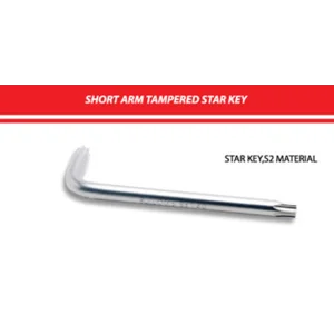 SHORT ARM TAMPERED STAR KEY