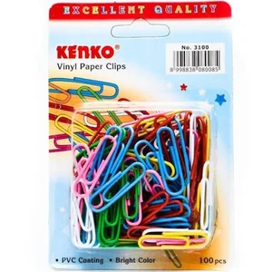 Klip Kertas Kenko Paper Clip Warna Warni No. 3100