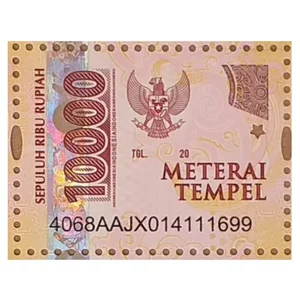Materai Tempel 10.000 (Duty Stamp)