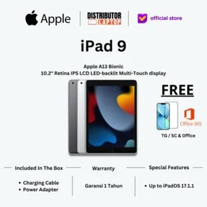 Apple iPad 9 2021 IBOX 256GB Cellular Wifi 256G Gen 9th Support Pencil - Wifi 64GB Apple Space Grey