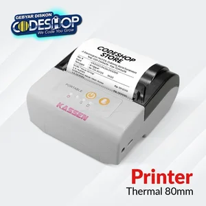 printer POS Kassen MT300A Mobile Printer Kasir Thermal 80mm Portable Auto Cutter USB Bluetooth