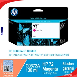 HP 72 MAGENTA 130 ML (C9372A) TINTA PRINTER HP DESIGNJET T790 T795 T1100 T1200 T1300 T2300