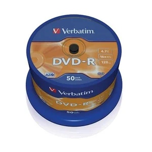 VERBATIM 16x Speed DVD-R Blank 50 Pcs