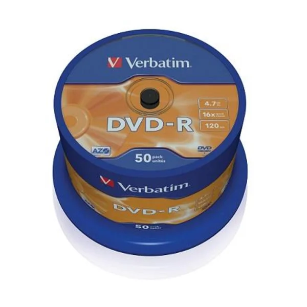 VERBATIM 16x Speed DVD-R Blank 50 Pcs