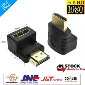 Plug the Hdmi connector L 90 drajat Female to male