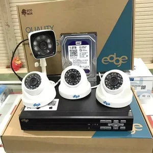 Package 4 Edge Cctv Camera Full Hd 1080p+dvr Edge 4ch
