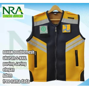 Pupr vest material Doublemesh the colour jack yellow