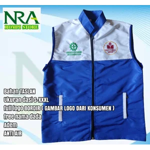 Vest project of material taslan