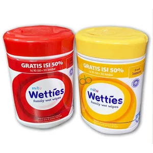 Tisu Basah Mitu Wetties Antiseptic Anti Bakteri 90 s - Botol