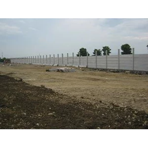 Installed Concrete Fence Panel Size 4 X 40 X 240 Cm