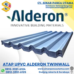 ATAP UPVC ALDERON TWINWALL LEBAR EFFEKTIF 730mm dan 760mm