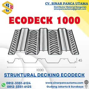 STRUKTURAL DECKING ECODECK 1000 KENCANA MOTIF SIRIP