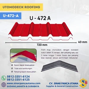 UTOMODECK ROOFING U-472 A MINIM RESIKO KEBOCORAN