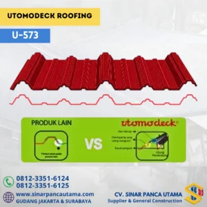 UTOMODECK ROOFING U-573 PEMASANGAN CEPAT