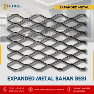 EXPANDED METAL BAHAN BESI - tahan terhadap benturan dan tekanan fisik