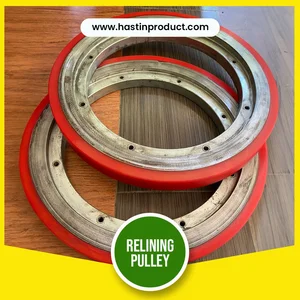 Relining Roda PU Pulley Lagging