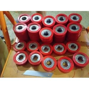 Forklift wheel polyurethane relining Pulley Lagging