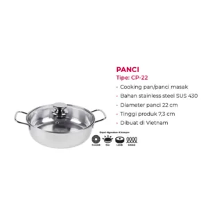 Panci Stainess Steel Hi - Cook CP-22