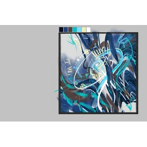 Lukisan Tangan Tema Abstrak Canvas