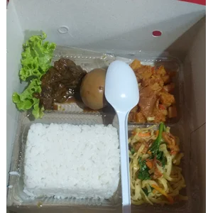 Nasi Kotak / Nasi Box Paket Bestik Daging