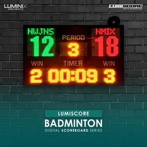 Papan Skor / Scoreboard Bulutangkis / Badminton 115cm X 70cm WiFi