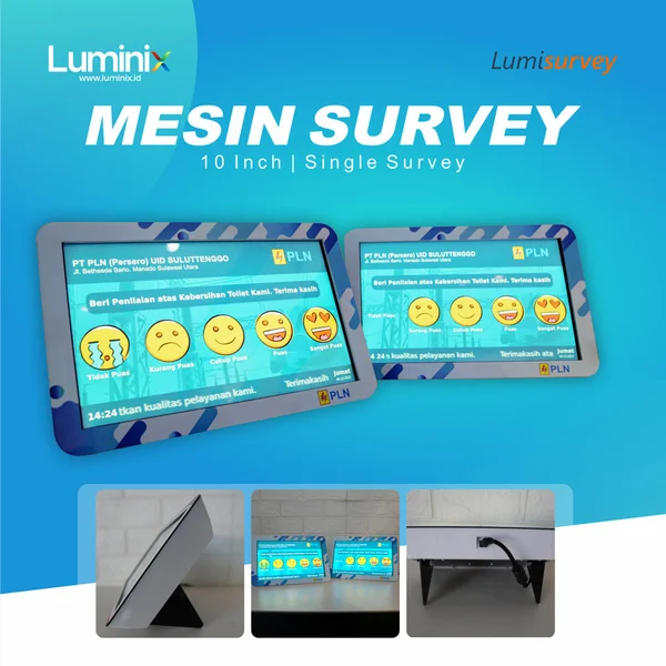 Mesin Survey Kepuasan Pelanggan / toilet bandara / kampus 