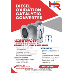 Diesel oxidation catalytic converter / DOC Genset (Alat Pengurang Emisi CO) Alat Mekanik Lainnya