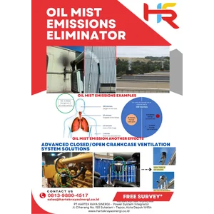 Oil Mist Emission Eliminator Advanced Closed/Open Crankcase Ventilation System Engine Genset Turbines Solutions Alat Mekanik Lainnya