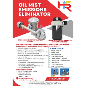 Oil Mist Emission Eliminator Advanced Closed/Open Crankcase Ventilation System Engine Genset Turbines Solutions Alat Mekanik Lainnya
