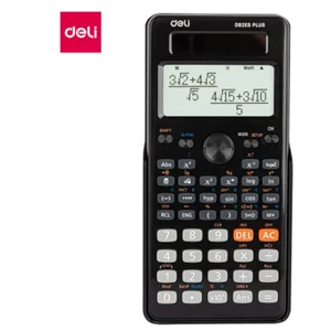 KALKULATOR - Deli Scientific Calculator 252F-textbook display (BLACK)