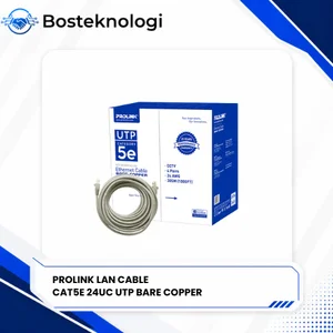 Prolink CAT5E 24UC UTP LAN Cable Bare Copper Grey