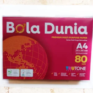 Kertas HVS A4 80gram Bola Dunia