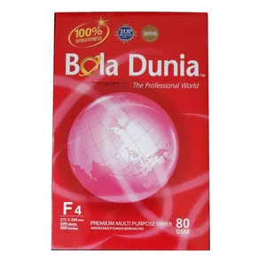  Kertas HVS  F4 80 Gram Bola Dunia