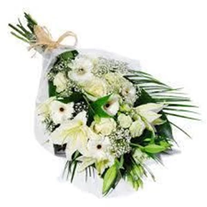 Hand Bouquet Wisuda Bunga Anggrek Putih