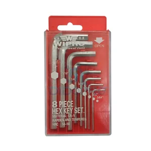 KUNCI L; WIPRO; KUNCI L SET INCH @8PCS 5/64 INCH-3/8INCH; 73-3918 - 
