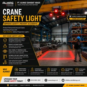 ALMAG Overhead Crane Safety Light / Floor Sign