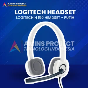 Aksesoris Komputer Lainnya Logitech H 150 Headset  Putih