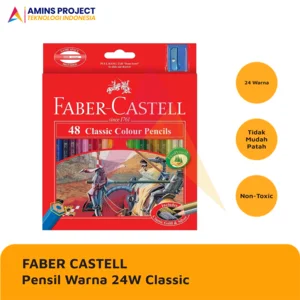 COLOUR PENCIL / PENSIL WARNA FABER CASTELL 24 WARNA CLASSIC