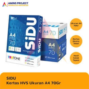 Kertas HVS A4 KERTAS HVS / PRINT / FOTOCOPY SIDU A4 70 GRAM (1BOX)