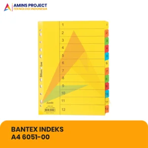 CARDBOARD DIVIDER DEVIDER / BANTEX INDEKS A4 6051-00 (12 PAGES)