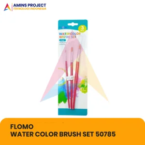KUAS / KUAS LUKIS FLAT FLOMO WATER COLOR BRUSH SET (1 SET ) 50785
