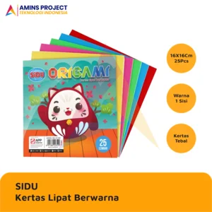 Kertas Lainnya KERTAS LIPAT SIDU WARNA 16x16CM (ISI 25 LEMBAR)