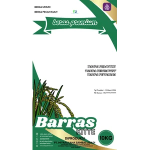 Beras Indonesia Barras Kitte ukuran 10 Kg, 5 kg