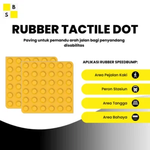 Produk Karet Lainnya Rubber Tactile Dot 30 cm x 30 cm