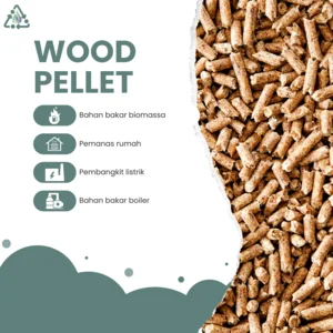 Briket Kayu / Wood Pellet Biomass Energy Alternatif Bahan Bakar Terbarukan