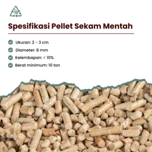 Briket Kayu / Pellet Sekam Padi Mentah