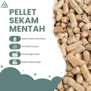 Briket Kayu / Pellet Sekam Padi Mentah