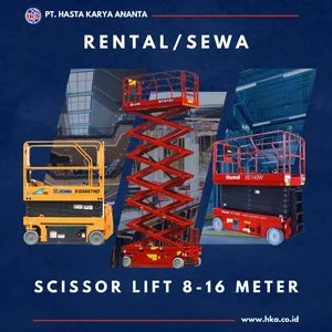 Sewa Scissor Lift Harian 8-16 meter