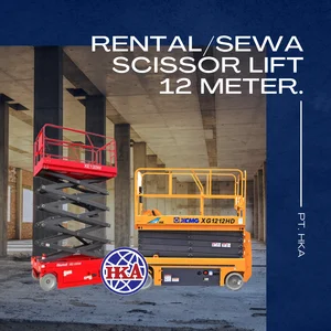 Sewa Scissor Lift Bulanan 8-16 meter